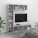vidaXL Bookcase Gray Sonoma Oak Bokhylla 180cm