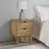 vidaXL 348576 Brown Bedside Table 15.4x17.7"