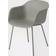 Muuto Fiber Armchair Tube Base Grau Esszimmerstuhl