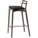 Vipp 484 Cabin Counter Chair Dark Oak Black Leather Bar Stool
