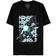 Difuzed Kakashi Naruto Shippuden Short Sleeve T-shirt - Black/White