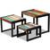 vidaXL Solid Reclaimed Wood Set of 3 Nesting Table