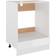 vidaXL Oven High Gloss White 60 x 46 x 81.5 cm Storage Cabinet