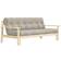 Karup Design Unwind Couch Natural Wood Linen Sofa