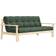 Karup Design Unwind Sleeping Couch Natural Wood Olive Green Sofa