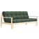 Karup Design Unwind Sleeping Couch Natural Wood Olive Green Sofa