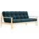 Karup Design Unwind Sleeping Couch Natural Wood Pale Blue Sofa