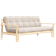 Unwind Couch Natural Wood Ivory Sofa