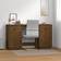 vidaXL 3107847 Honey Brown Writing Desk 50x135cm 2pcs