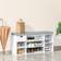 Homcom Cabinet White/Grey Storage Bench 101x47.5cm