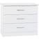 SECONIQUE Nevada White Chest of Drawer 81x71cm