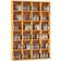 Homcom 456 CD/ 336 DVD Beech Wood Book Shelf 130.5cm