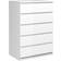 Freemans Naia 5 White Chest of Drawer 77x111.3cm
