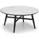 Julian Bowen Firenze White /Black Coffee Table 90x90cm