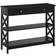 Homcom 837-107BK Black Console Table 30.5x100cm