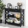 Homcom 837-107BK Black Console Table 30.5x100cm
