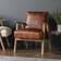 Gallery Direct Neyland Brown Armchair 82cm