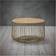 LPD Furniture Enzo Oak /Gold Tavolino 63x63cm