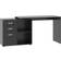 Homcom L-Shaped Black Writing Desk 83.5x117cm