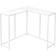 Monarch Specialties L-Shaped Slim Narrow Console Table