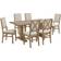 Crosley Joanna Rustic Brown Dining Set 35.4x71.6" 7