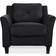 Lifestyle Solutions Harrington Black Armchair 32.7"