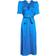 Stella McCartney Puff Sleeve Tie Waist Satin Midi Dress