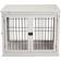 Pawhut Modern Indoor Metal Wire 3 Doors Latches Pet Cage