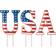 GlitzHome Patriotic America USA Yard Stake Set 30"