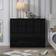 Fwstyle Modern Black Gloss Chest of Drawer 120x99cm