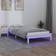 vidaXL Solid Wood Bed with LEDs 90x190cm