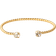 Caroline Svedbom Mini Twisted Bracelet - Gold/Transparent