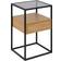 Living Home Randolf Natural/Black Sängbord 35x40cm