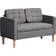 Homcom Hidden Storage Sofa 117cm 2 Seater