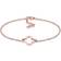 Elli Lucky Clover Charm Bracelet - Rose Gold