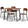 Baxton Studio Elida Dining Set 27.6x43.3" 5