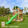 Jungle Gym Playtower Jungle Gym Fort Complete include Slide & 120kg Sand