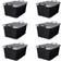 Life Story Stackable Locking Closet & 13 Storage Box 13.8gal 6pcs