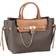 Michael Kors Hamilton Legacy Large Logo Belted Satchel Bag - Brn/Acorn