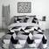 Dreamscene Shapes Thermal Teddy Duvet Cover Grey, Multicolour, Silver, White, Pink (198x137cm)