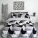 Dreamscene Shapes Thermal Teddy Housse de couette Argent, Blanc, Multicolore, Gris, Rose (198x137cm)