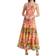 Farm Rio Mixed Print Tiered Maxi Dress