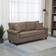 Homcom Loveseat Brown Sofa 196cm 2 Seater