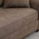 Homcom Living Room Brown Sofa 196cm 3 Seater