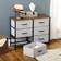 Homcom Industrial Bedroom Dresser Grey Chest of Drawer 80x62.5cm