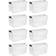 Sterilite Ultra Latch Storage Box 17.5gal 8pcs