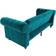 Dorel Felix Chesterfield Teal Sofa 227.3cm 3 Seater