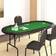 vidaXL Foldable Poker Table Top 10 Seater Green