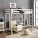 Walker Edison Bentley Twin Metal Loft Bed 79x42"