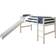 Donco kids Twin Loft Tent Bed with Slide
